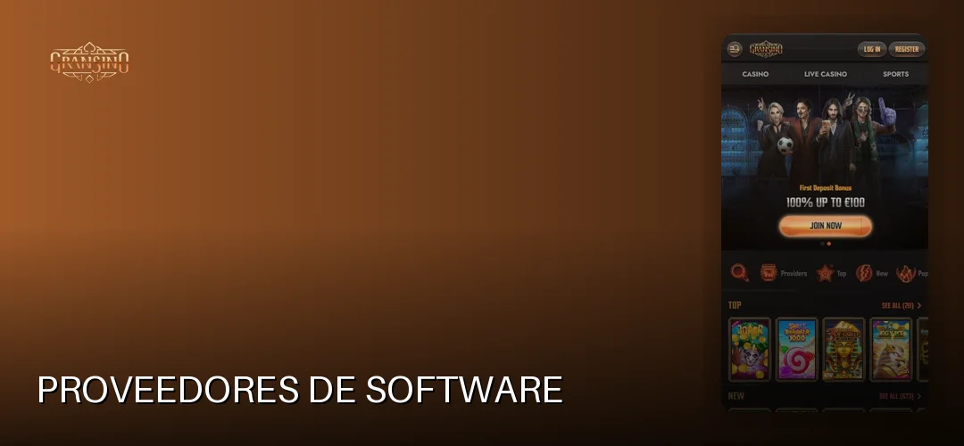 Proveedores de software